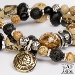 Out of Africa - komplet bransolet - Anioł w Biżuteria/Bransolety