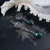 Alabama Studio, Biżuteria, Kolczyki, Emerald sky - asymetryczne, srebrne kolczyki ze szmaragdowymi kryształami