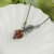 Muśnięty słońcem - delikatny, srebrny naszyjnik z surowym cytrynem  / Alabama Studio / Biżuteria / Naszyjniki
