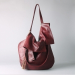 Tuuli red bordeaux leather